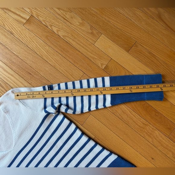 Saint James, Classic Knit Top, Blue & White, 100% cotton, size 6 - Picture 10 of 13